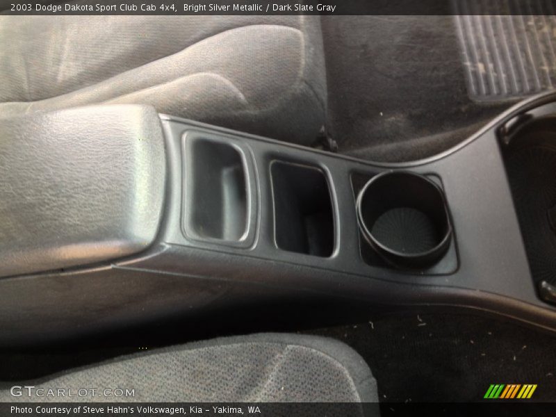 Bright Silver Metallic / Dark Slate Gray 2003 Dodge Dakota Sport Club Cab 4x4