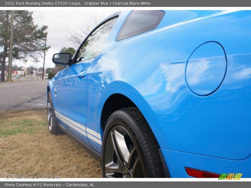 Grabber Blue / Charcoal Black/White 2012 Ford Mustang Shelby GT500 Coupe
