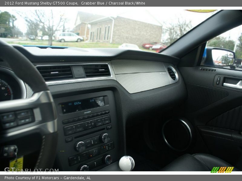 Grabber Blue / Charcoal Black/White 2012 Ford Mustang Shelby GT500 Coupe