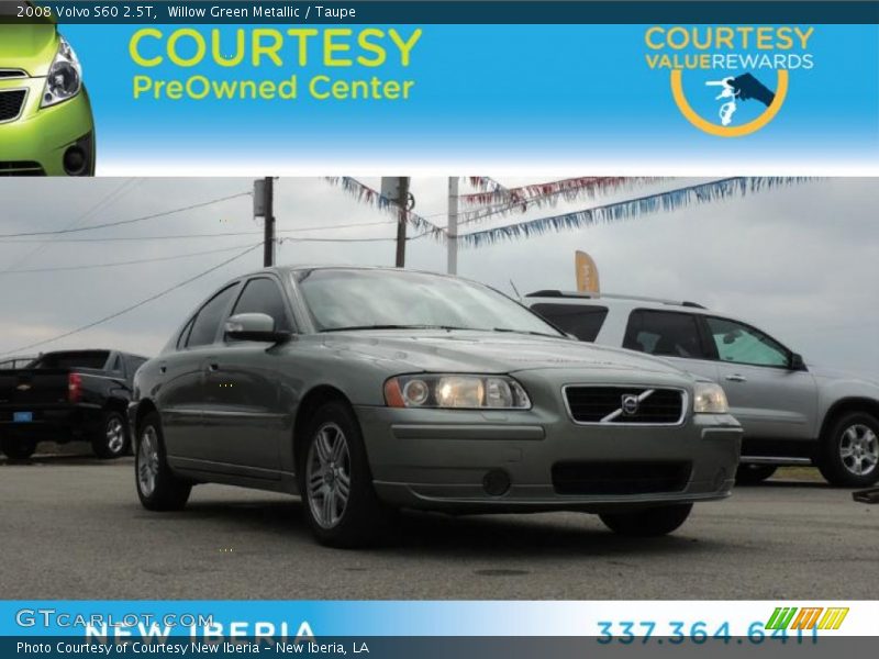 Willow Green Metallic / Taupe 2008 Volvo S60 2.5T