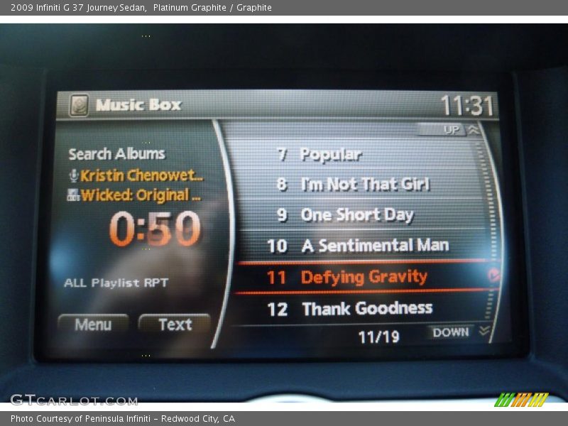 Platinum Graphite / Graphite 2009 Infiniti G 37 Journey Sedan