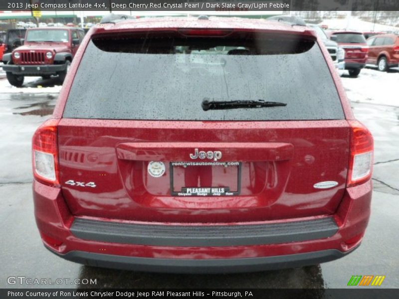 Deep Cherry Red Crystal Pearl / Dark Slate Gray/Light Pebble 2013 Jeep Compass Latitude 4x4