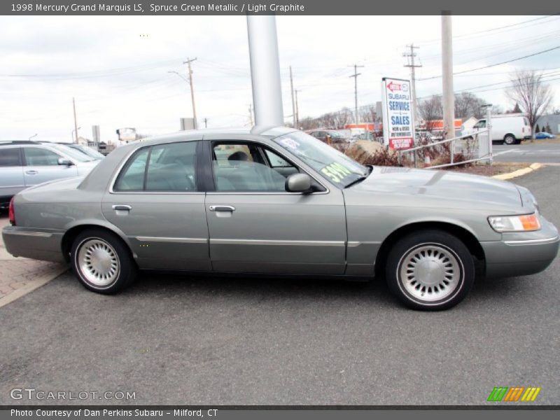 Spruce Green Metallic / Light Graphite 1998 Mercury Grand Marquis LS