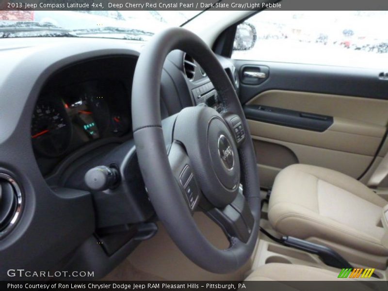 Deep Cherry Red Crystal Pearl / Dark Slate Gray/Light Pebble 2013 Jeep Compass Latitude 4x4