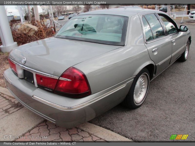 Spruce Green Metallic / Light Graphite 1998 Mercury Grand Marquis LS