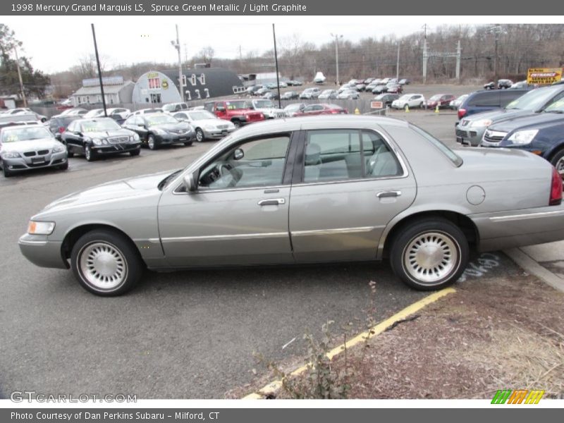 Spruce Green Metallic / Light Graphite 1998 Mercury Grand Marquis LS