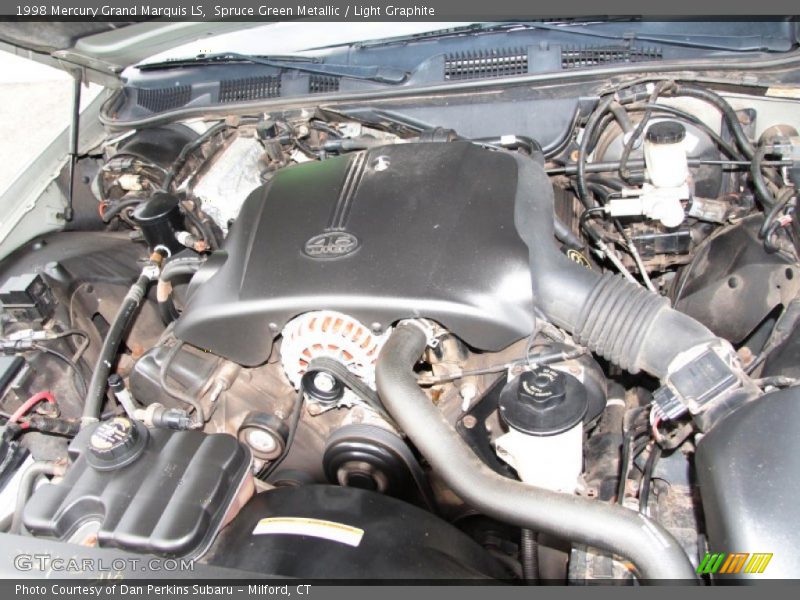 Spruce Green Metallic / Light Graphite 1998 Mercury Grand Marquis LS