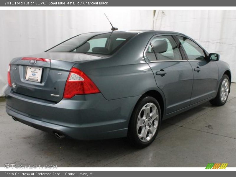 Steel Blue Metallic / Charcoal Black 2011 Ford Fusion SE V6