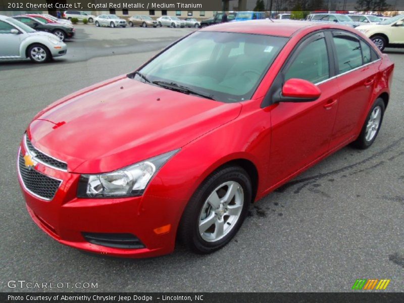 Crystal Red Metallic / Medium Titanium 2012 Chevrolet Cruze LT