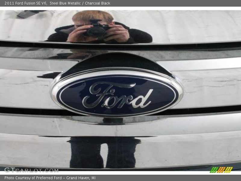 Steel Blue Metallic / Charcoal Black 2011 Ford Fusion SE V6