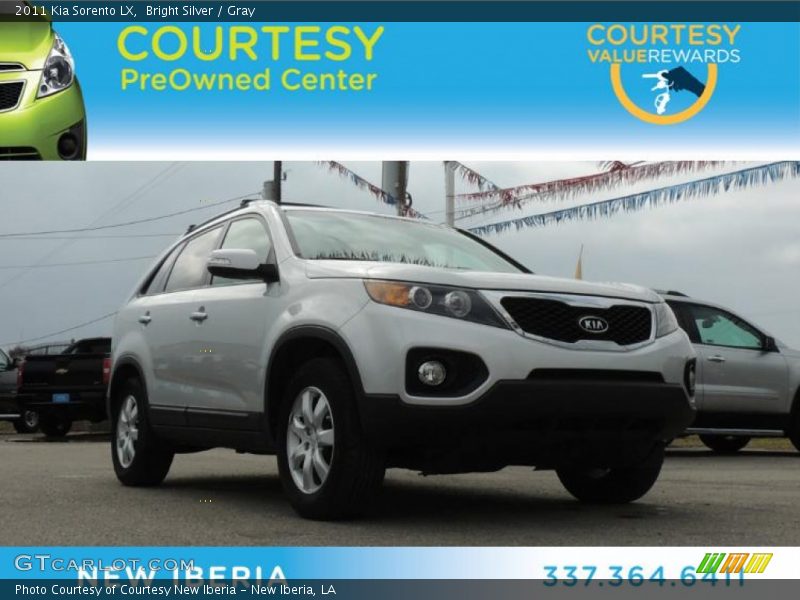Bright Silver / Gray 2011 Kia Sorento LX
