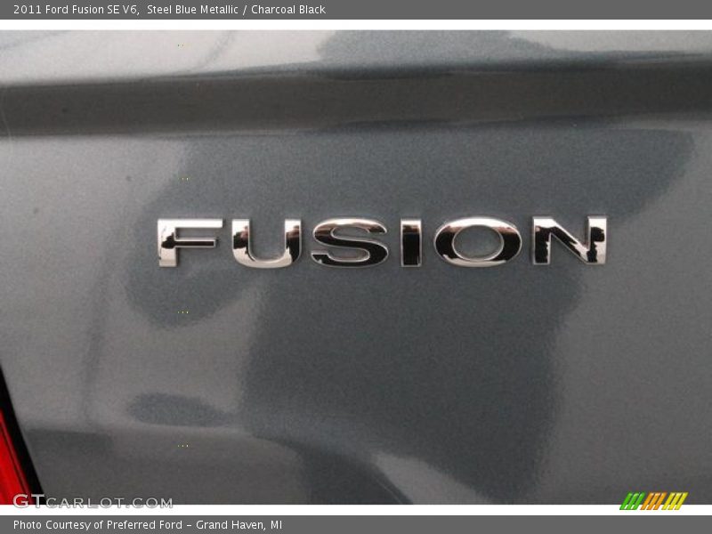 Steel Blue Metallic / Charcoal Black 2011 Ford Fusion SE V6