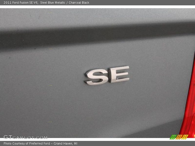 Steel Blue Metallic / Charcoal Black 2011 Ford Fusion SE V6