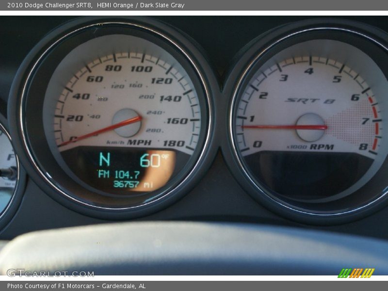 HEMI Orange / Dark Slate Gray 2010 Dodge Challenger SRT8