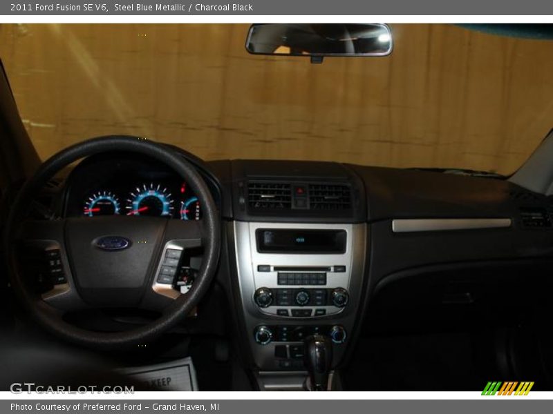 Steel Blue Metallic / Charcoal Black 2011 Ford Fusion SE V6
