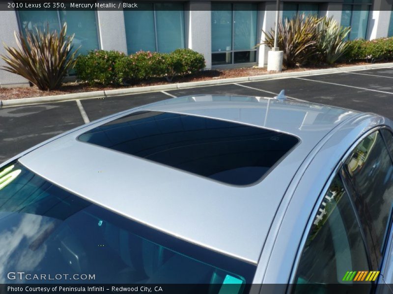 Mercury Metallic / Black 2010 Lexus GS 350