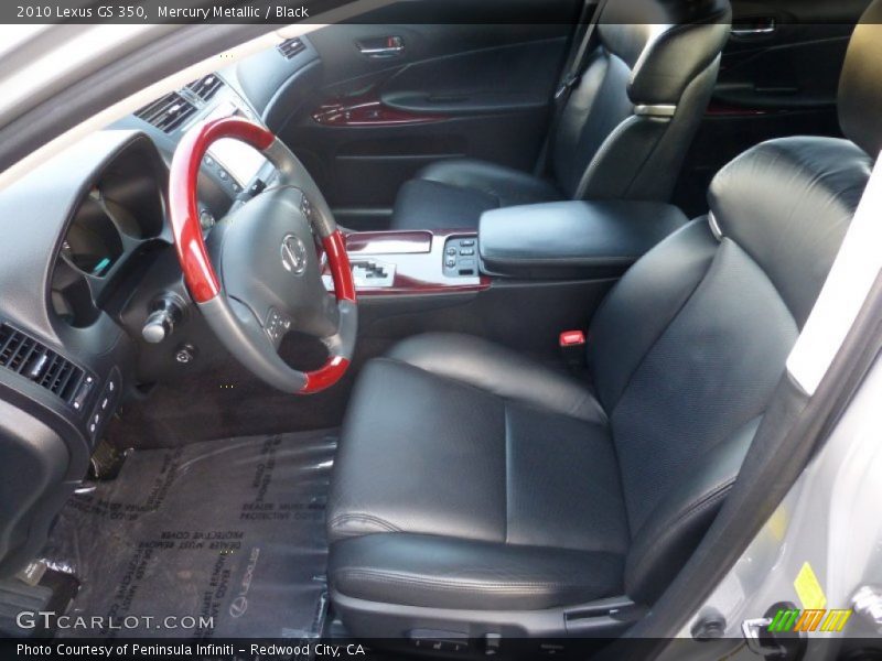 Mercury Metallic / Black 2010 Lexus GS 350