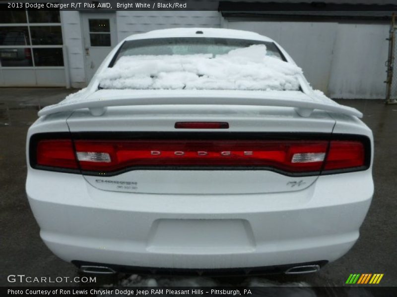Bright White / Black/Red 2013 Dodge Charger R/T Plus AWD