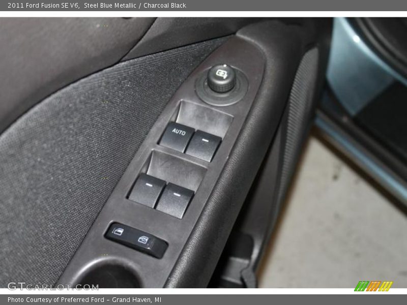 Steel Blue Metallic / Charcoal Black 2011 Ford Fusion SE V6