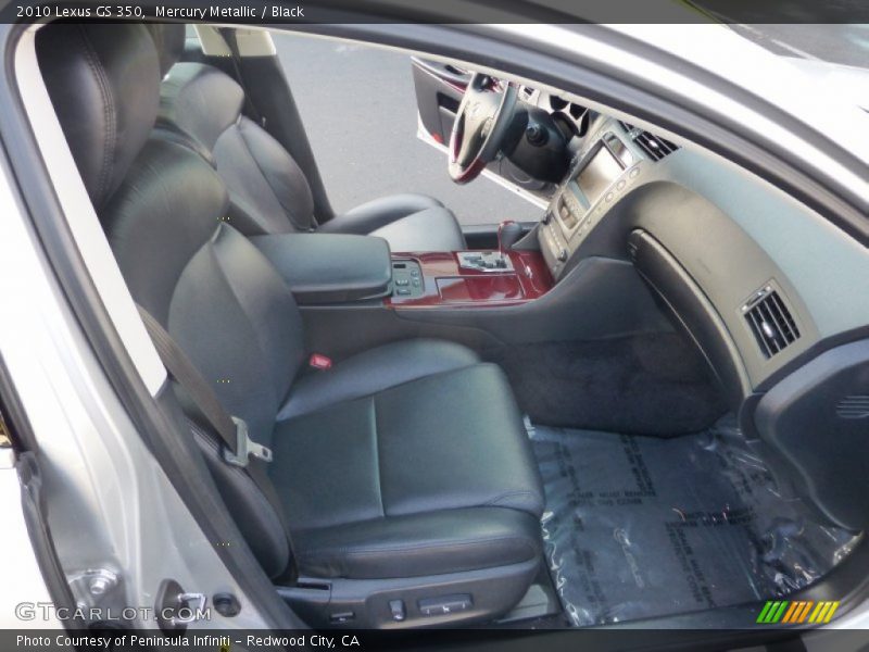Mercury Metallic / Black 2010 Lexus GS 350