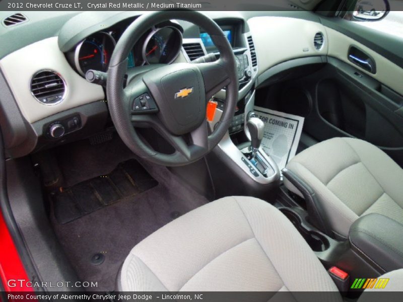 Crystal Red Metallic / Medium Titanium 2012 Chevrolet Cruze LT