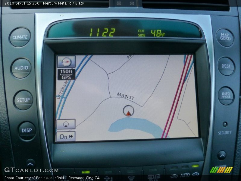 Navigation of 2010 GS 350