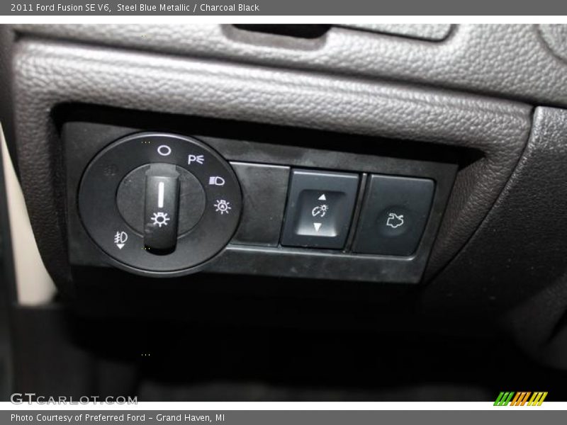 Steel Blue Metallic / Charcoal Black 2011 Ford Fusion SE V6