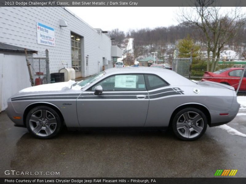 Billet Silver Metallic / Dark Slate Gray 2013 Dodge Challenger R/T Classic