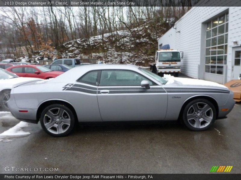 Billet Silver Metallic / Dark Slate Gray 2013 Dodge Challenger R/T Classic