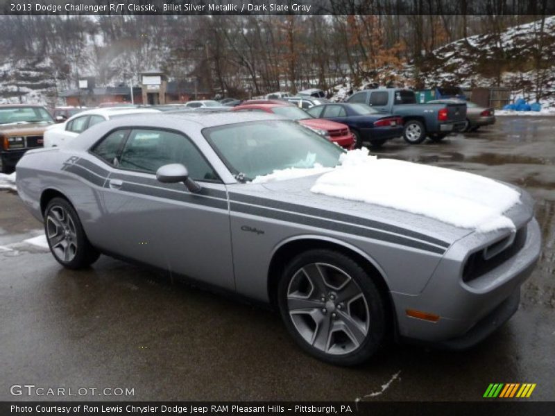 Billet Silver Metallic / Dark Slate Gray 2013 Dodge Challenger R/T Classic