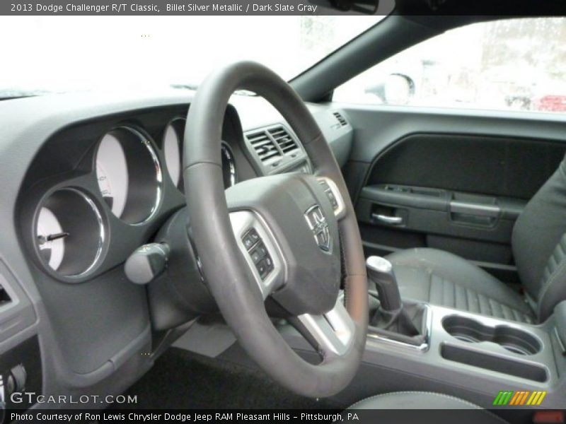 Billet Silver Metallic / Dark Slate Gray 2013 Dodge Challenger R/T Classic