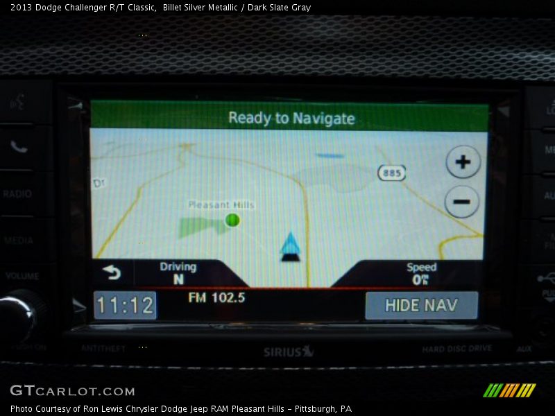 Navigation of 2013 Challenger R/T Classic