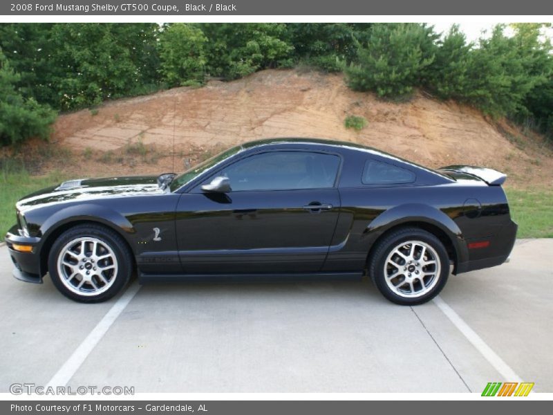 Black / Black 2008 Ford Mustang Shelby GT500 Coupe
