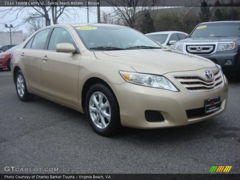 Sandy Beach Metallic / Bisque 2010 Toyota Camry LE