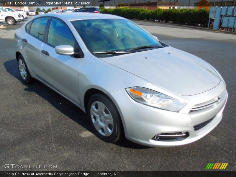 Bright Silver Metallic / Black 2013 Dodge Dart SE