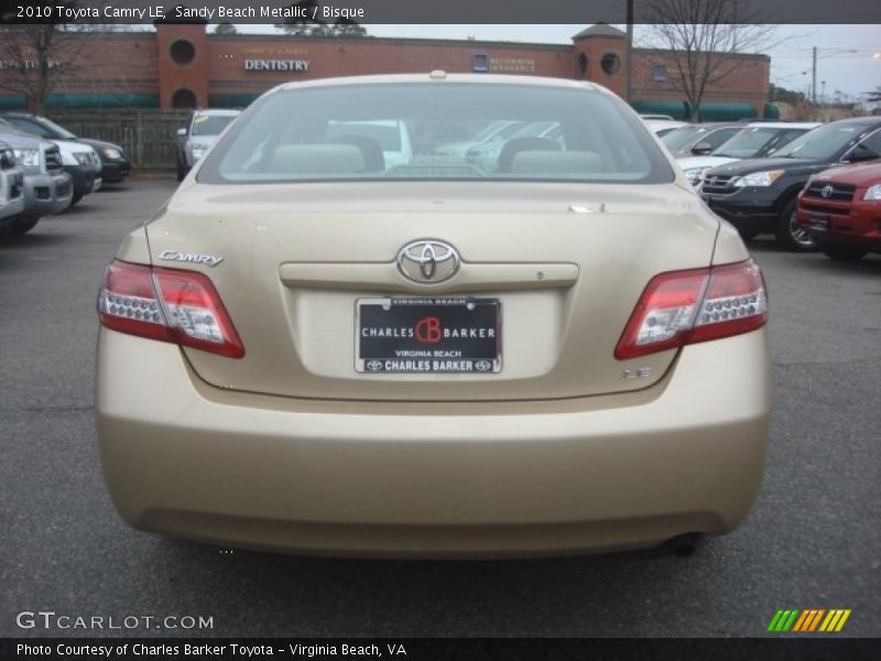 Sandy Beach Metallic / Bisque 2010 Toyota Camry LE