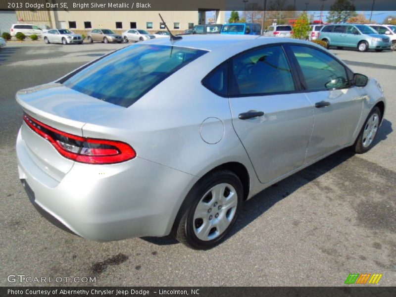 Bright Silver Metallic / Black 2013 Dodge Dart SE