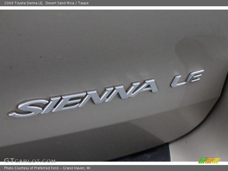 Desert Sand Mica / Taupe 2009 Toyota Sienna LE