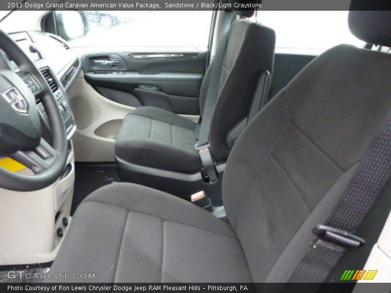 Sandstone / Black/Light Graystone 2013 Dodge Grand Caravan American Value Package