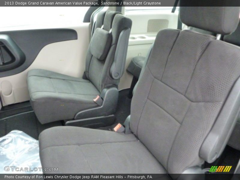 Sandstone / Black/Light Graystone 2013 Dodge Grand Caravan American Value Package