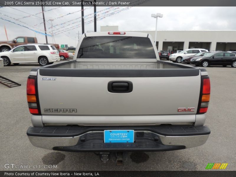 Silver Birch Metallic / Dark Pewter 2005 GMC Sierra 1500 SLE Crew Cab