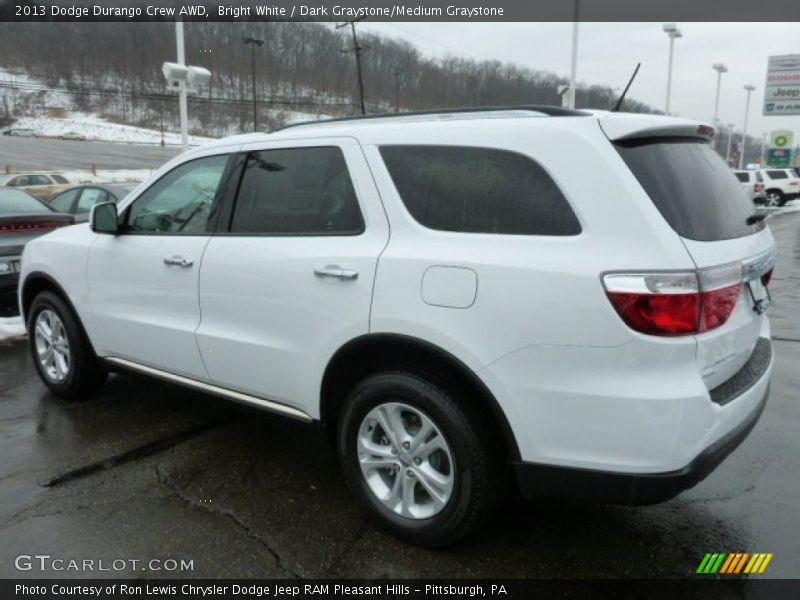 Bright White / Dark Graystone/Medium Graystone 2013 Dodge Durango Crew AWD