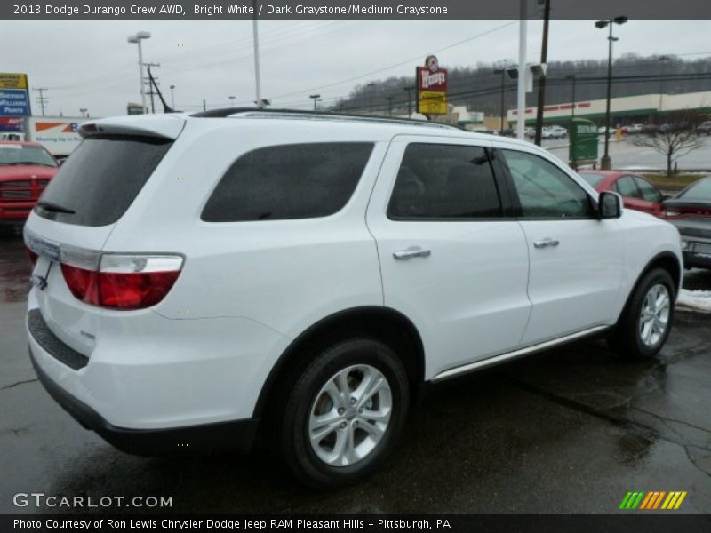 Bright White / Dark Graystone/Medium Graystone 2013 Dodge Durango Crew AWD