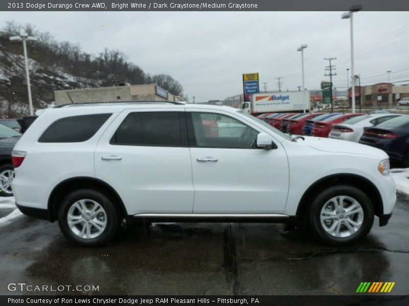 Bright White / Dark Graystone/Medium Graystone 2013 Dodge Durango Crew AWD
