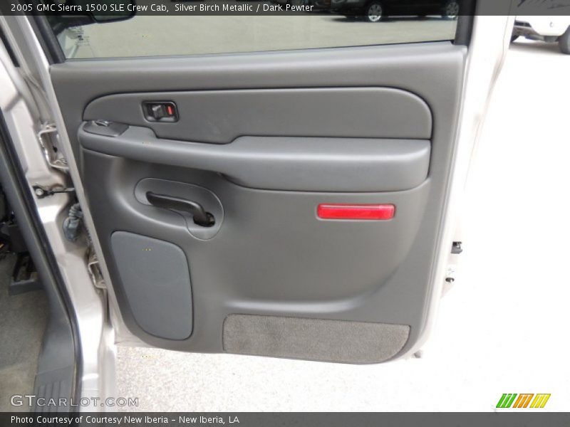 Silver Birch Metallic / Dark Pewter 2005 GMC Sierra 1500 SLE Crew Cab
