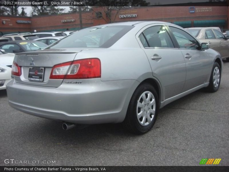 Quick Silver / Black 2012 Mitsubishi Galant ES