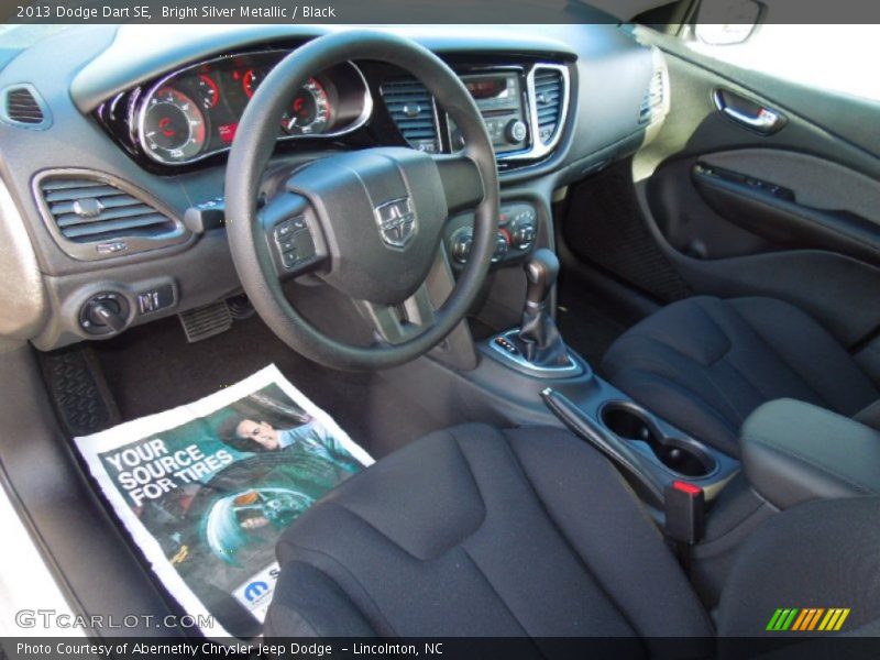 Bright Silver Metallic / Black 2013 Dodge Dart SE