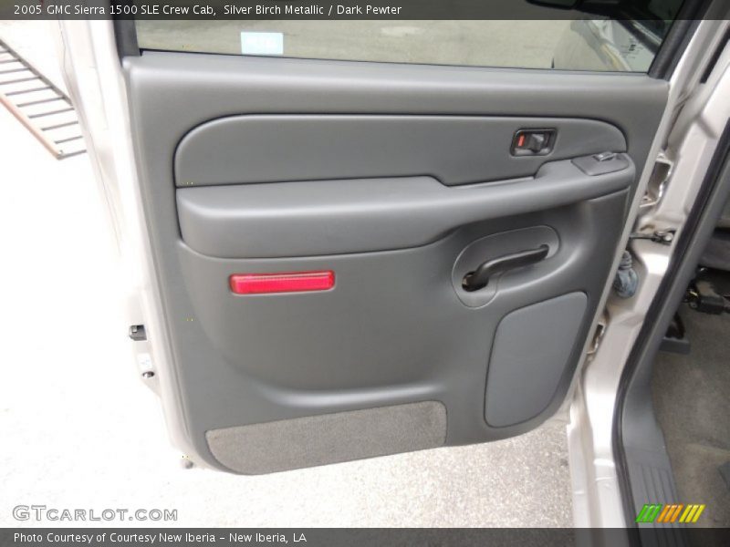 Silver Birch Metallic / Dark Pewter 2005 GMC Sierra 1500 SLE Crew Cab