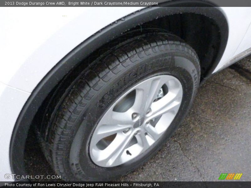 Bright White / Dark Graystone/Medium Graystone 2013 Dodge Durango Crew AWD