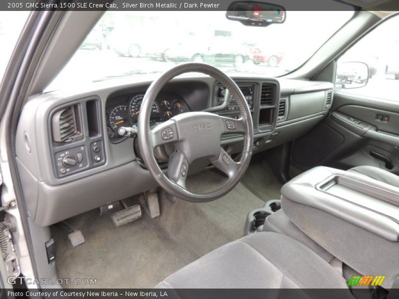 Dark Pewter Interior - 2005 Sierra 1500 SLE Crew Cab 